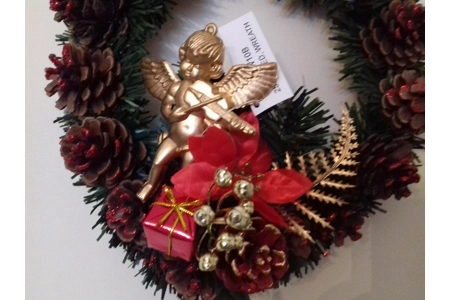 Cherub Christmas Wreath