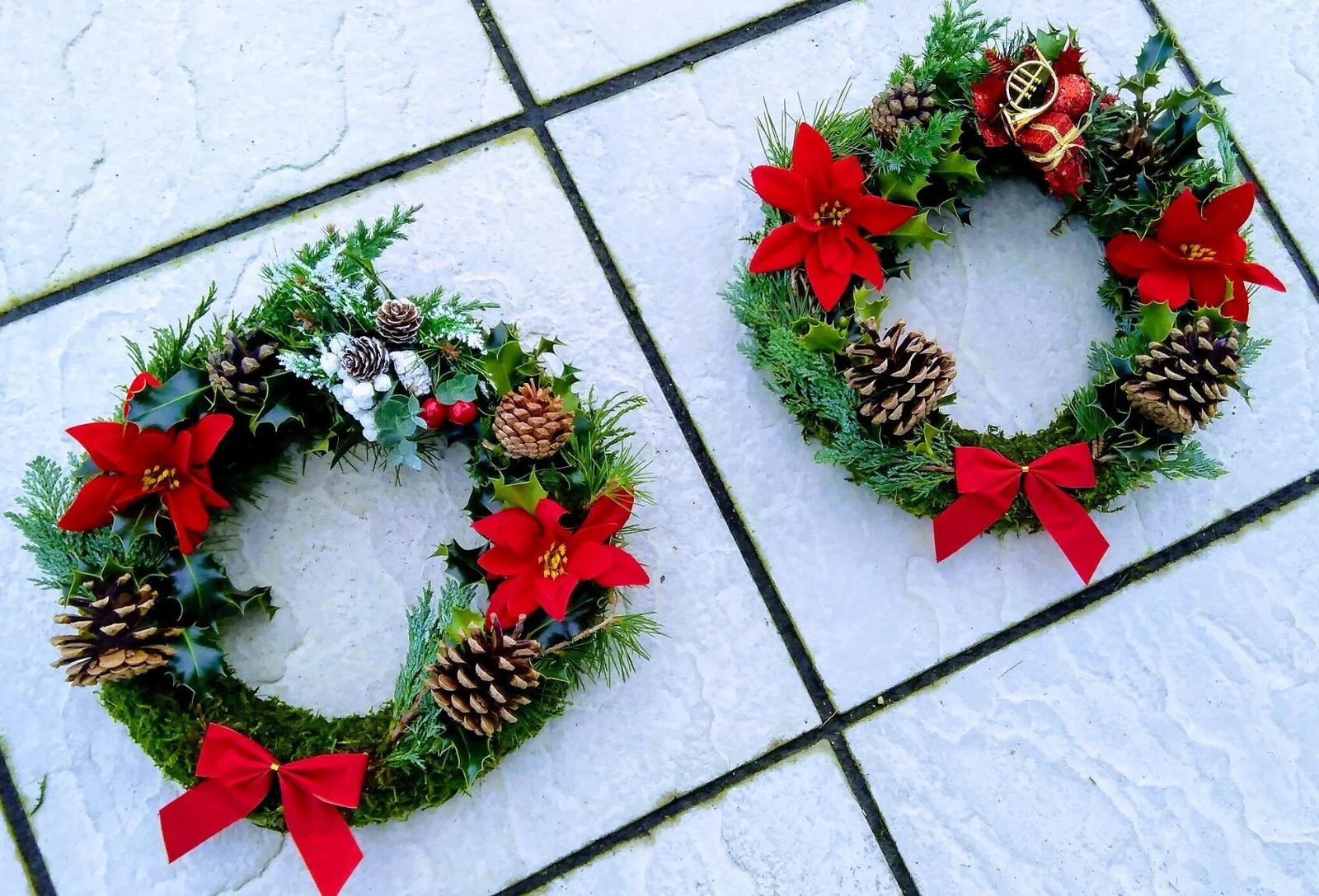 1606060332918 Pair Of Christmas Wreaths