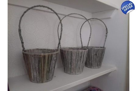 Banana Leaf Baskets x 4 Banana Leaf Baskets x 4