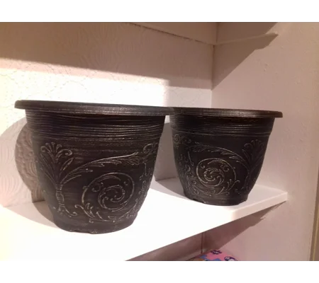 3 x Alhambra Round Pot 20cm
