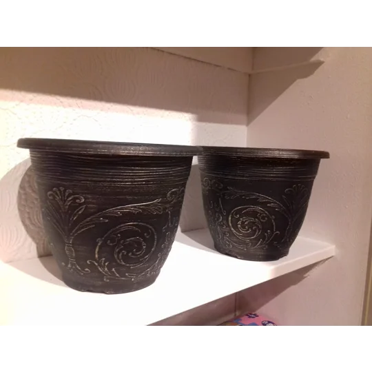 3 x Alhambra Round Pot 20cm