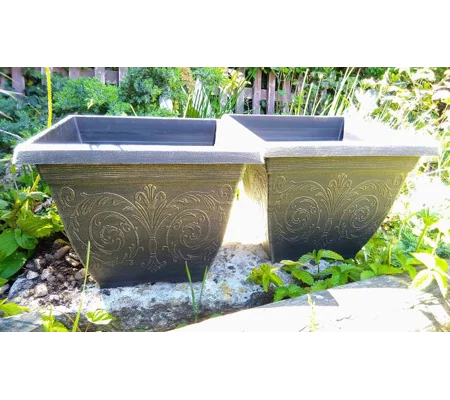 2 x Square Planters