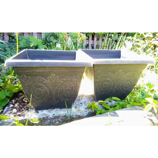 2 x Square Planters