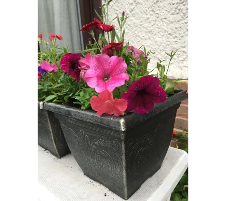 Square Patio Pot With Seasonal Plants