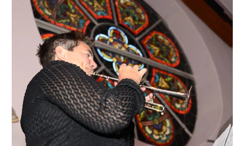 Trumpet/Bagpipe performance