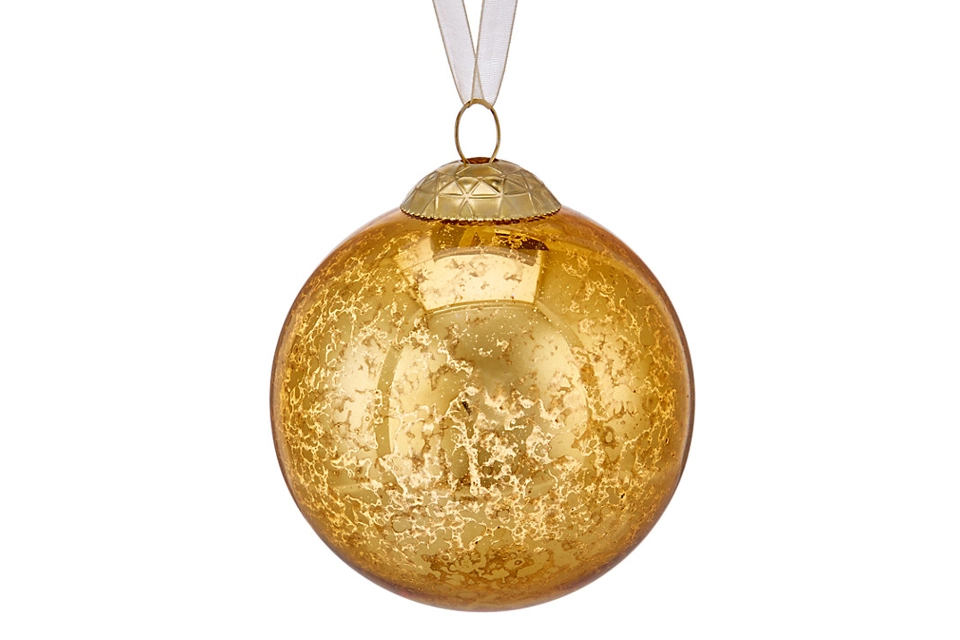 Into the Woods Mercurised Bauble, Gold