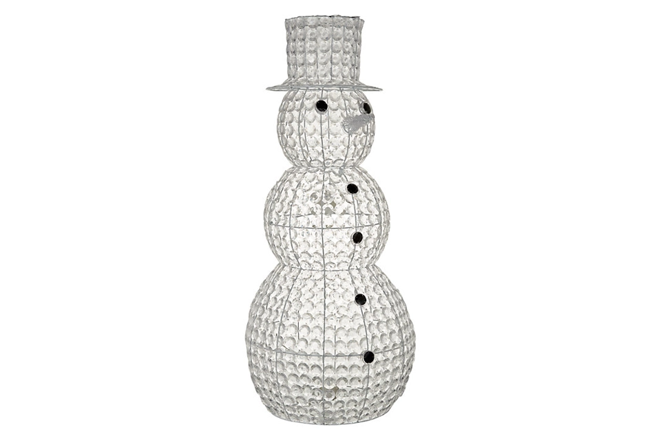 Freddy Snowman Glitter Ball Figure