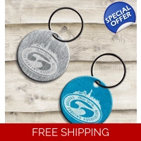 ESA NY Engraved Key Chain Pendant