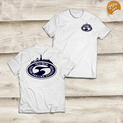 ESA NY Skyline Logo Youth - White