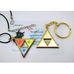 Zelda - Triforce Necklace Keychain