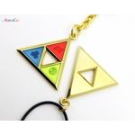 Zelda - Triforce Necklace Keychain