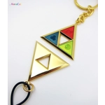 Zelda - Triforce Necklace Keychain