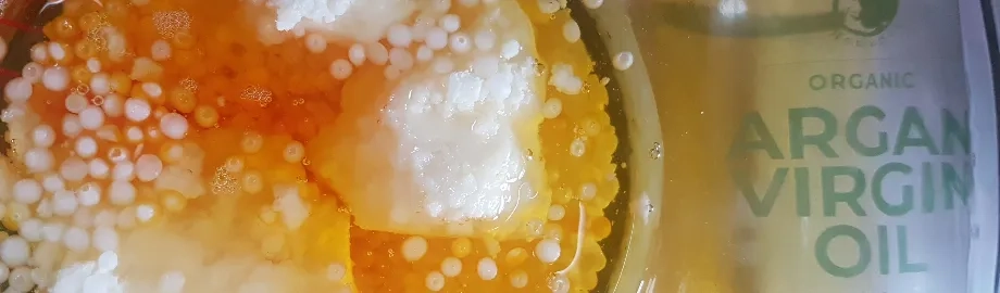 making the Argan Chamomile Cream