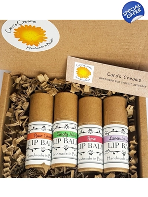 Set of 4 Beeswax Lip Ba..