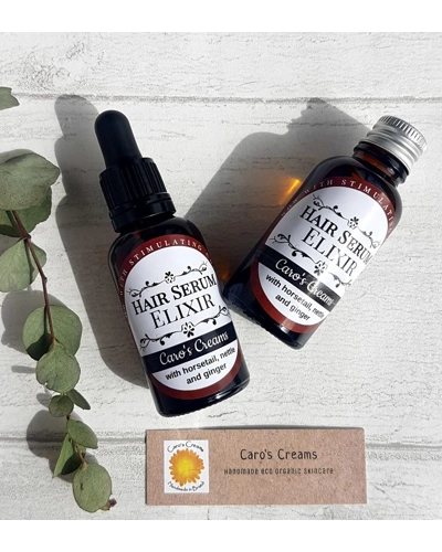 Herbal Hair Elixir with Horsetail, Nettle & Coffee Herbal Hair Elixir with Horsetail, Nettle & Coffee