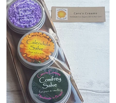 Lavender, Calendula, Comfrey Salves