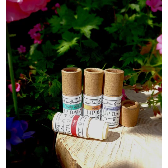 Set of 4 Beeswax Lip Balms