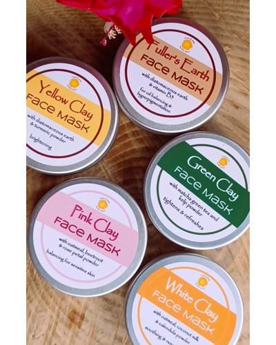 Natural Clay Face Mask Powders