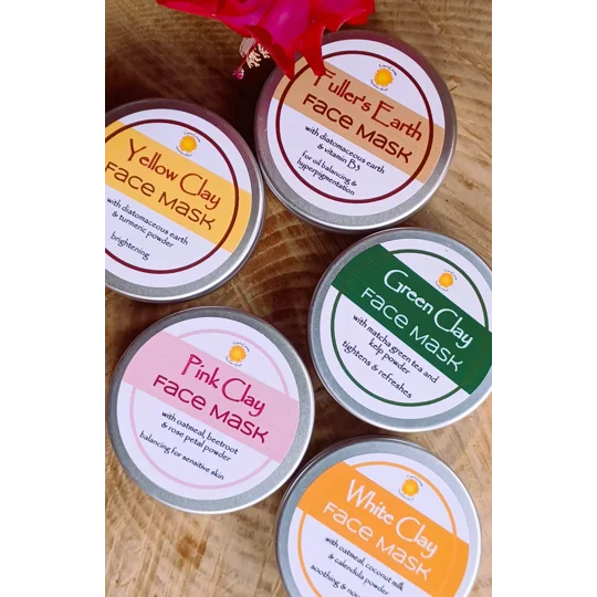 Natural Clay Face Mask Powders