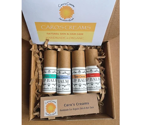 Set of 4 Beeswax Lip Balms