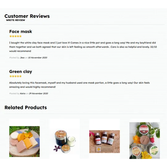 Natural Clay Face Mask Powders