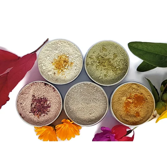 Natural Clay Face Mask Powders