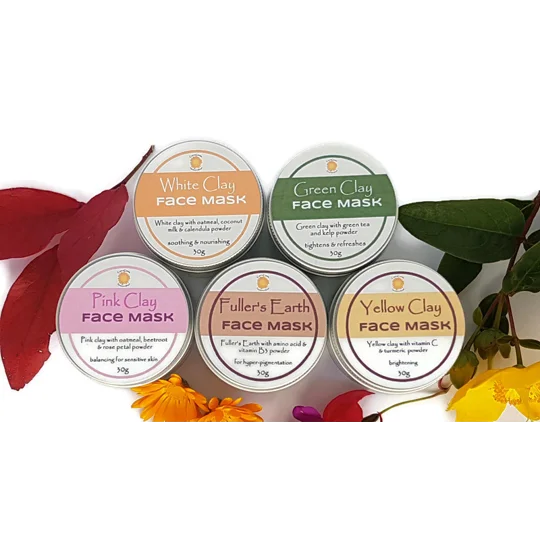 Natural Clay Face Mask Powders