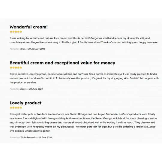 Sweet Orange Face Cream