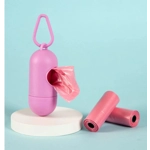 4pcs Paw Pattern Pet Poopbag & Dispenser 1