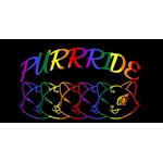 Purrride LGBTQ Black glossy mug