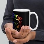Purrride LGBTQ Black glossy mug
