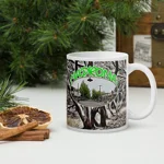 Madrona Coffee Sipping White glossy mug