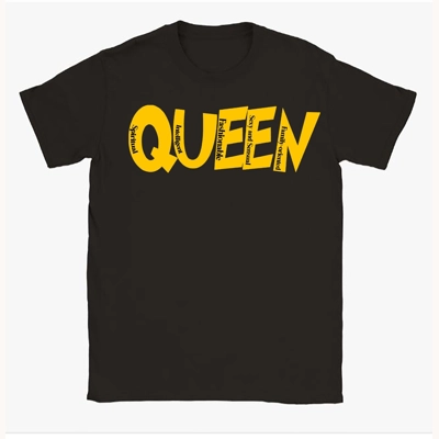 Definition of a "Queen" Shiny Gold T Shirt