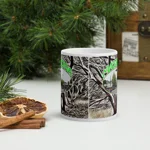 Madrona Coffee Sipping White glossy mug