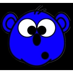 Big Blue Bear Kids crew neck t-shirt