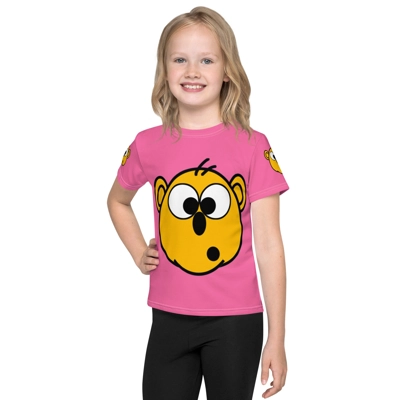 Big Tan Bear Kids crew neck t-shirt