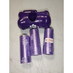 4pcs Paw Pattern Pet Poopbag & Dispenser 1