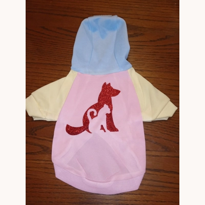 Sm Dog/Cat colorblock hoodie