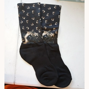 Pug Dog Socks, Med