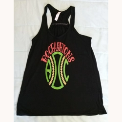 RocFashions Black Med. Women's Flowy Racerback Tank - Bell..