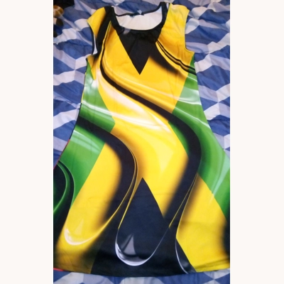 Jamaican Womens midi Dress