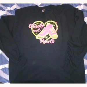 Chuck's and pearls t-shirt