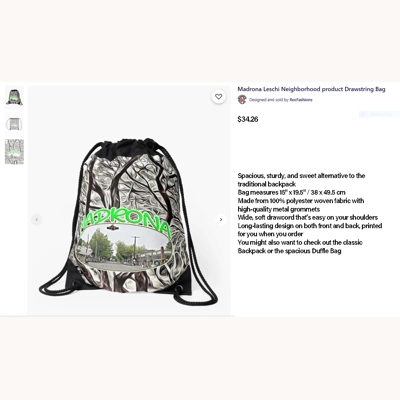 Madrona Drawstring Bag