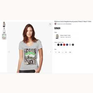 Madrona Fitted V-Neck T-Shirt