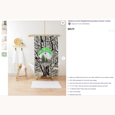 Madrona Shower Curtain