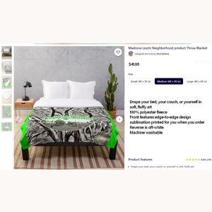 Madrona Throw Blanket