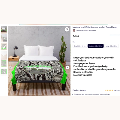 Madrona Throw Blanket