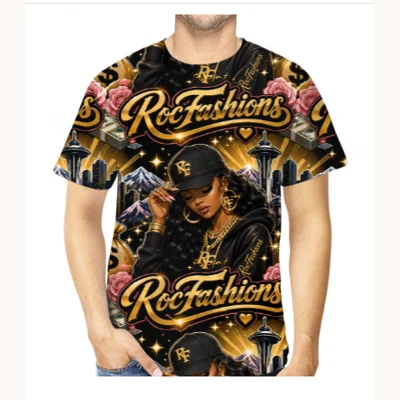 Rocfashions Seattle all over print T Shirts