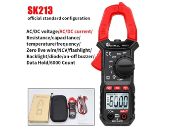 SNAKOL SK213  Digital Clamp Meter 600A DC & AC Current True RMS