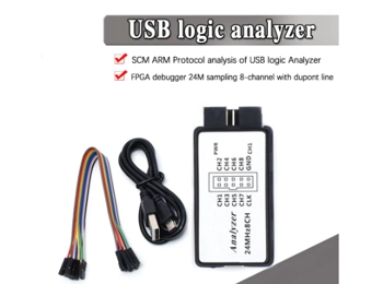 USB Logic Analyze 24MHz 8ch, mcu fpga dsp spi debug tool
